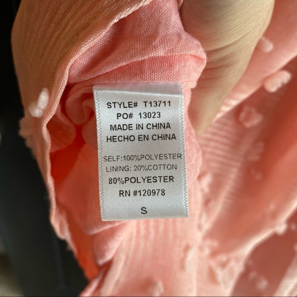 Entro Pink Tank Blouse Size Small - Picture 5 of 5